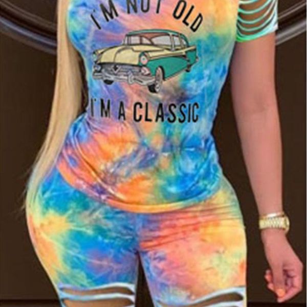 women's tracksuits 2021 summer i' not old,i' a classic letter print women short sets plus size ribbon sleeves tie dye tee, Gray
women's tracksuits 2021 summer i' not old,i' a classic letter print women short sets plus size ribbon sleeves tie dye tee, Gray