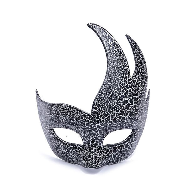 creative half face men's and women's mask flame quality crack black halloween props party ball
creative half face men's and women's mask flame quality crack black halloween props party ball