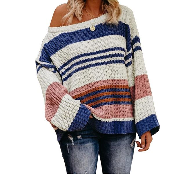women's sweaters women long sleeve crew neck sweater chunky knit color block striped jumper 2xpd, White;black
women's sweaters women long sleeve crew neck sweater chunky knit color block striped jumper 2xpd, White;black