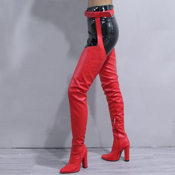 boots women autumn tall knee pointed toe thigh high thick heel boot shoes woman side zipper belt lady pole dancing, Black
boots women autumn tall knee pointed toe thigh high thick heel boot shoes woman side zipper belt lady pole dancing, Black