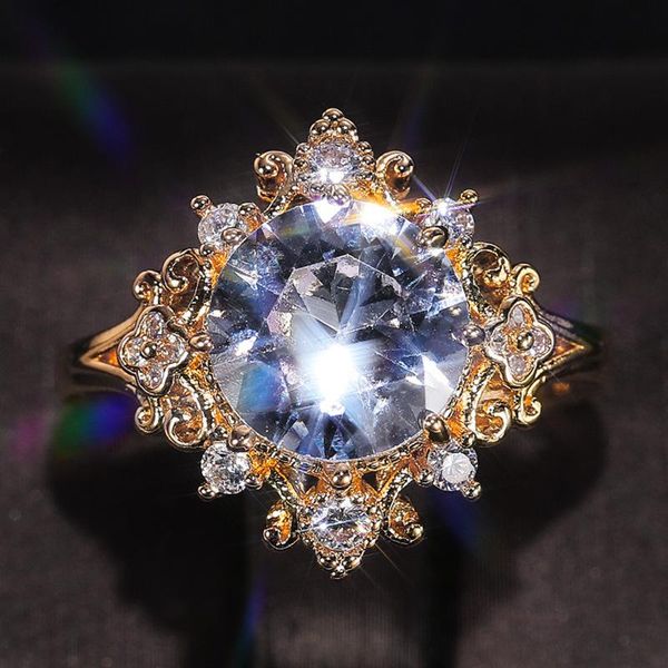 cluster rings youhaocc european and american engagement zircon ladies ring sparkle high-end women's proposal, Golden;silver
cluster rings youhaocc european and american engagement zircon ladies ring sparkle high-end women's proposal, Golden;silver