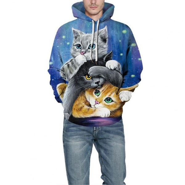 men's sweaters soft stylish long sleeve 3d animal printing hooded sweatshirt streetwear for dating, White;black
men's sweaters soft stylish long sleeve 3d animal printing hooded sweatshirt streetwear for dating, White;black