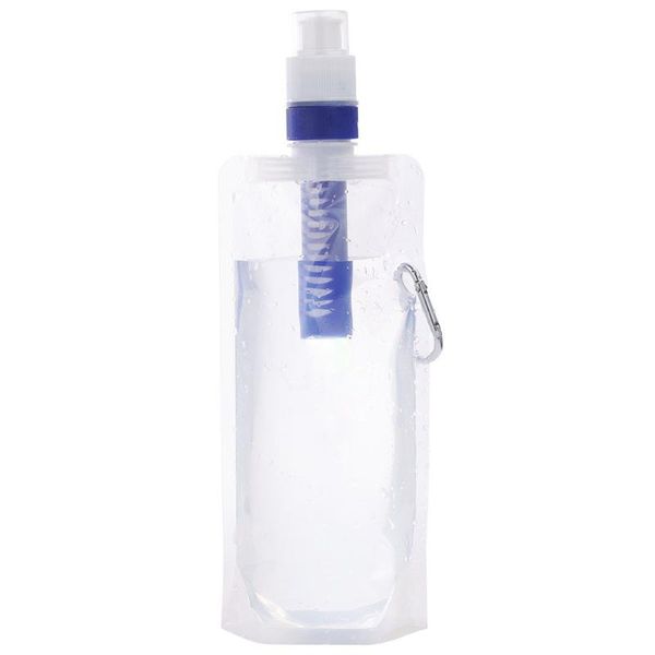 foldable flexible water filter bag bladder filtration bottle with carabiner for outdoor emergency survival bags
foldable flexible water filter bag bladder filtration bottle with carabiner for outdoor emergency survival bags