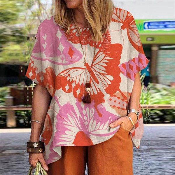 women's blouses & shirts vintage printed cotton line blouse women casual short sleeve o neck summer beach plus size clothing blusas 40, White
women's blouses & shirts vintage printed cotton line blouse women casual short sleeve o neck summer beach plus size clothing blusas 40, White