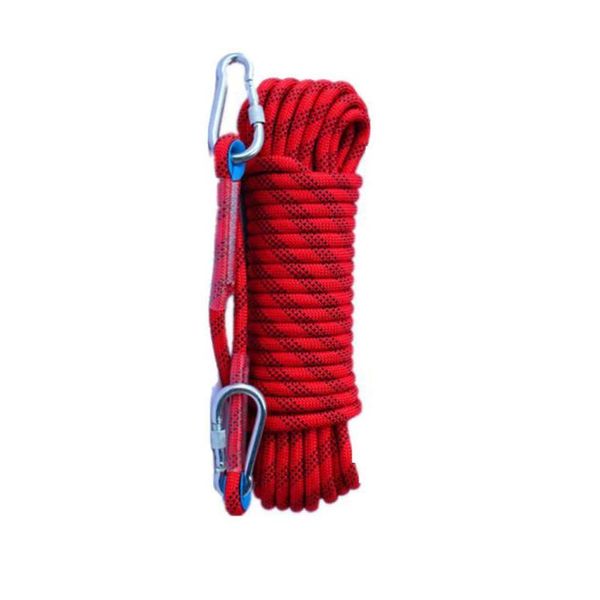 outdoor fitness equipment safety rope climbing hiking auxiliary rescue 33kn with double hook
outdoor fitness equipment safety rope climbing hiking auxiliary rescue 33kn with double hook