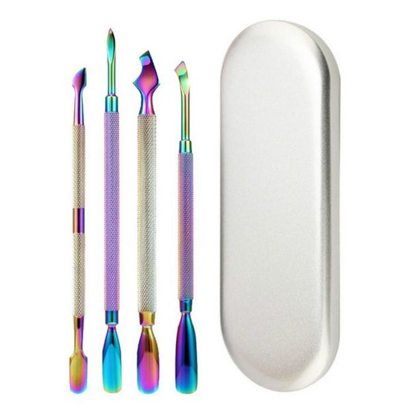 nail art kits 4 pcs/set dual-ended rainbow chameleon cuticle pusher cutter nipper clipper dead skin remover manicure tool
nail art kits 4 pcs/set dual-ended rainbow chameleon cuticle pusher cutter nipper clipper dead skin remover manicure tool