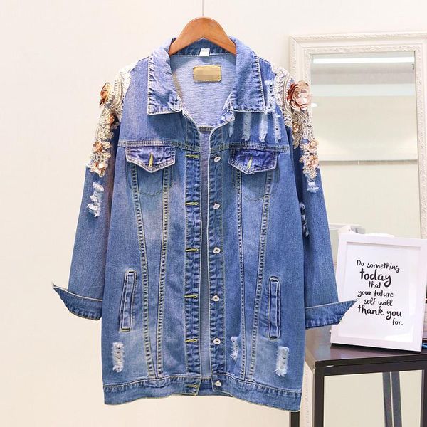 denim jackets women hole boyfriend style long sleeve vintage jeans jacket loose spring autumn coat women's, Black;brown
denim jackets women hole boyfriend style long sleeve vintage jeans jacket loose spring autumn coat women's, Black;brown