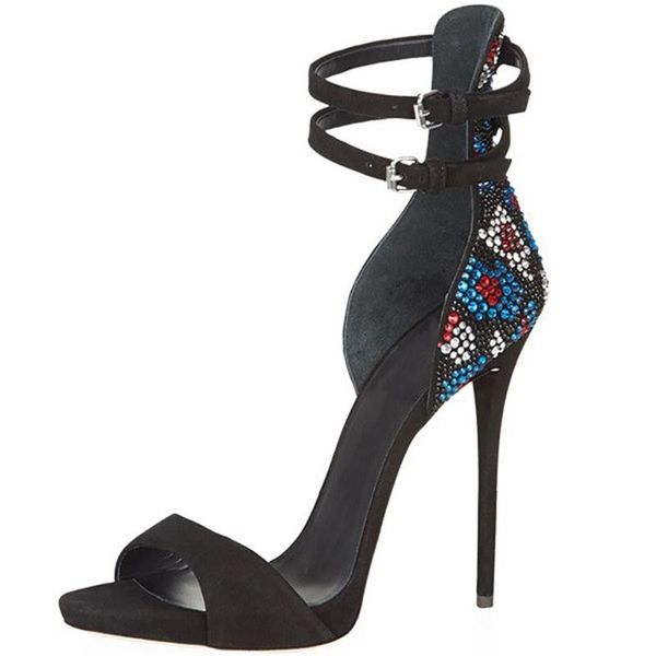 original intention women crystal mixed color summer open toe rinestone high thin heels sandals buckle us plus size 4-16, Black
original intention women crystal mixed color summer open toe rinestone high thin heels sandals buckle us plus size 4-16, Black