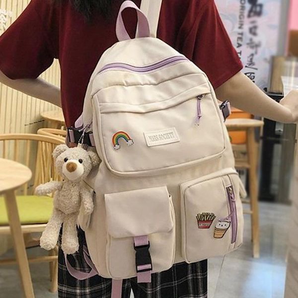 backpack 2021 large capacity waterproof women trendy female rucksack multiple pocket nylon mochilas for girls school bag
backpack 2021 large capacity waterproof women trendy female rucksack multiple pocket nylon mochilas for girls school bag