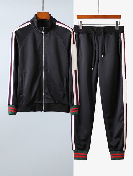 autumn and winter men's wear designer tracksuits high-quality fashion stripes panels of pure cotton zip neck jacket running luxury mens, Gray
autumn and winter men's wear designer tracksuits high-quality fashion stripes panels of pure cotton zip neck jacket running luxury mens, Gray