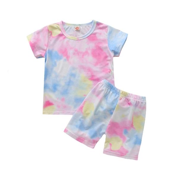 clothing sets summer kids suit set girls tie-dye print round collar short sleeve t-shirt+ pants for 2-7years, White
clothing sets summer kids suit set girls tie-dye print round collar short sleeve t-shirt+ pants for 2-7years, White