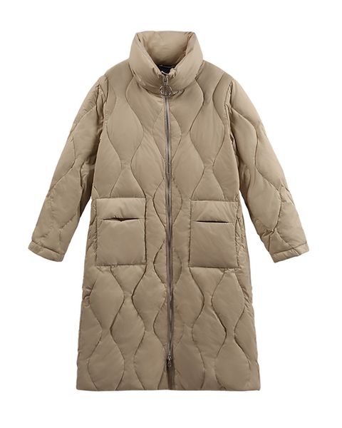 fashion literary style down jacket women long white duck down loose and thin winter coat, Black
fashion literary style down jacket women long white duck down loose and thin winter coat, Black