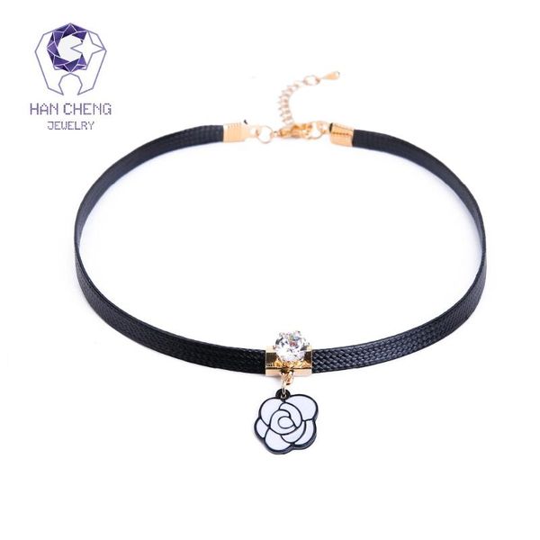 chokers hancheng fashion summer golden silver zircon flower pendant choker necklace women necklaces pu belt collar jewelry bijoux
chokers hancheng fashion summer golden silver zircon flower pendant choker necklace women necklaces pu belt collar jewelry bijoux