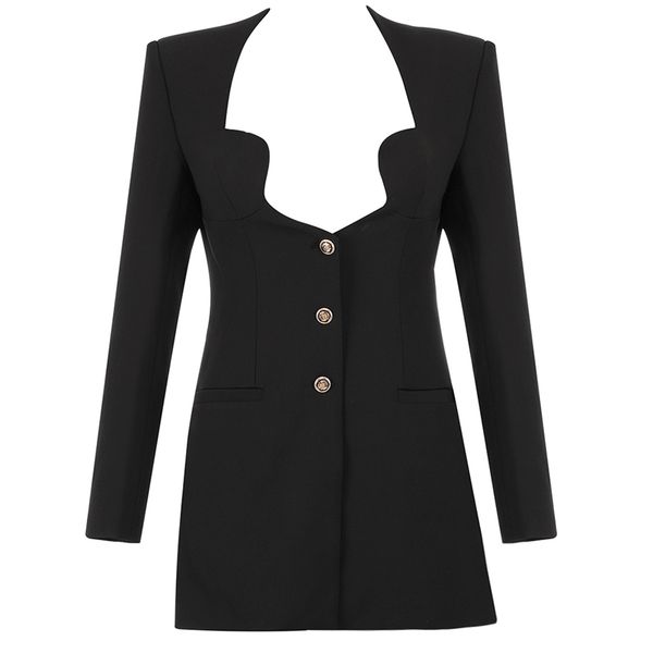 elegant women dress blazer long sleeve black v neck mini party club celebrity autumn winter ladies clothing 210515, Black;gray
elegant women dress blazer long sleeve black v neck mini party club celebrity autumn winter ladies clothing 210515, Black;gray