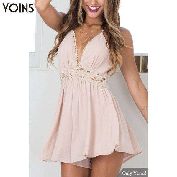 women's jumpsuits & rompers yoins v-neck backless short women fashion sleeveless 2021 summer ruffles party beach playsuits femininas, Black;white
women's jumpsuits & rompers yoins v-neck backless short women fashion sleeveless 2021 summer ruffles party beach playsuits femininas, Black;white