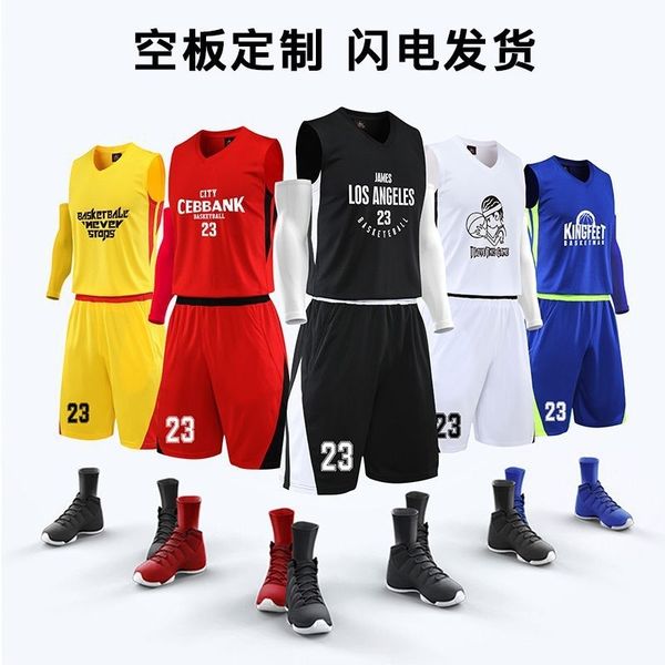 basketball suit men's match kit children's lettering can be printed number customized sportswear team building jerseys, Black;white
basketball suit men's match kit children's lettering can be printed number customized sportswear team building jerseys, Black;white