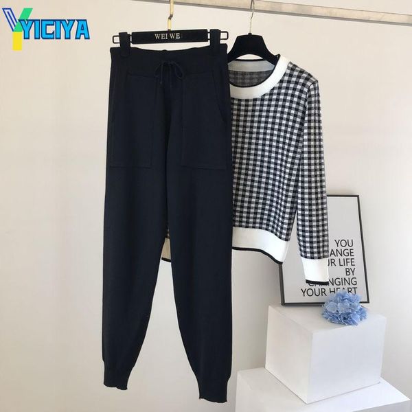 women's two piece pants yiciya sweater 2021 looses pullover + leggings set tracksuit women suit female trousers y2k crop met, White
women's two piece pants yiciya sweater 2021 looses pullover + leggings set tracksuit women suit female trousers y2k crop met, White