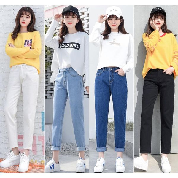 women's jeans cotton white for women high waist boyfriend juniors light blue pants black fashion casual wear
women's jeans cotton white for women high waist boyfriend juniors light blue pants black fashion casual wear