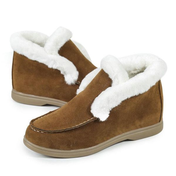 ankle suede boots faux fur warm winter slip-on snow for women ladies flat shoes plus size 35-43, Black
ankle suede boots faux fur warm winter slip-on snow for women ladies flat shoes plus size 35-43, Black