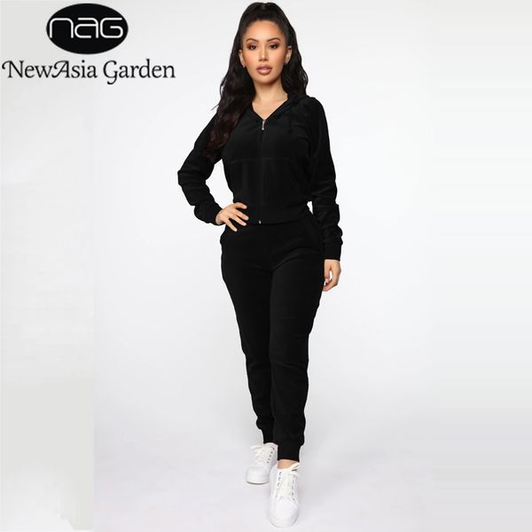 newasia velour tracksuit drawstring zipper hoodie and jogger set sweatpants women 2 piece set fashion suit fall clothes new 210413, White
newasia velour tracksuit drawstring zipper hoodie and jogger set sweatpants women 2 piece set fashion suit fall clothes new 210413, White