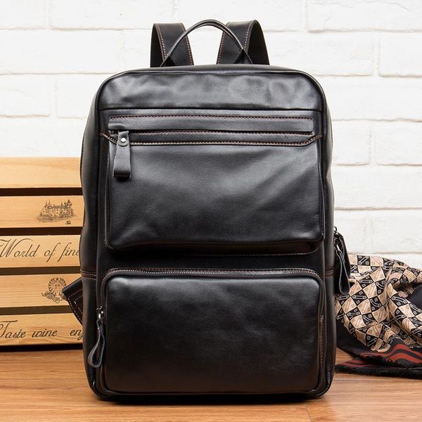 backpack genuine leather casual shoulder bag cowhide 15.6 inch lapfull grain travel
backpack genuine leather casual shoulder bag cowhide 15.6 inch lapfull grain travel