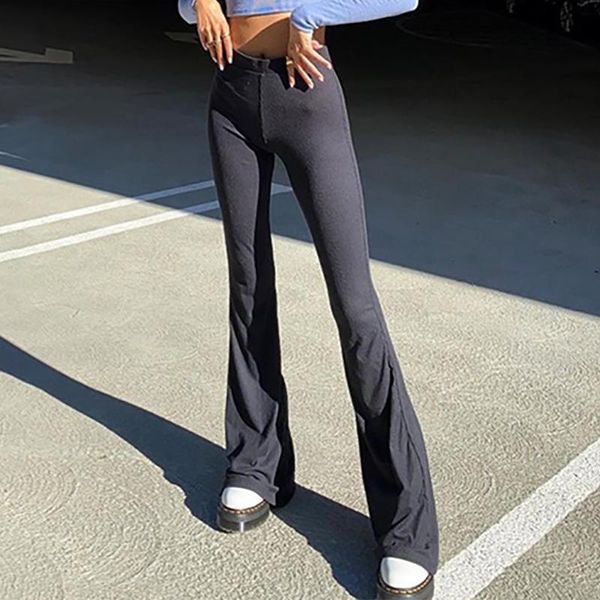 women's pants & capris vintage skinny fashion black high waist flared long female streetwear casual slim trousers solid pantalones muje, Black;white
women's pants & capris vintage skinny fashion black high waist flared long female streetwear casual slim trousers solid pantalones muje, Black;white