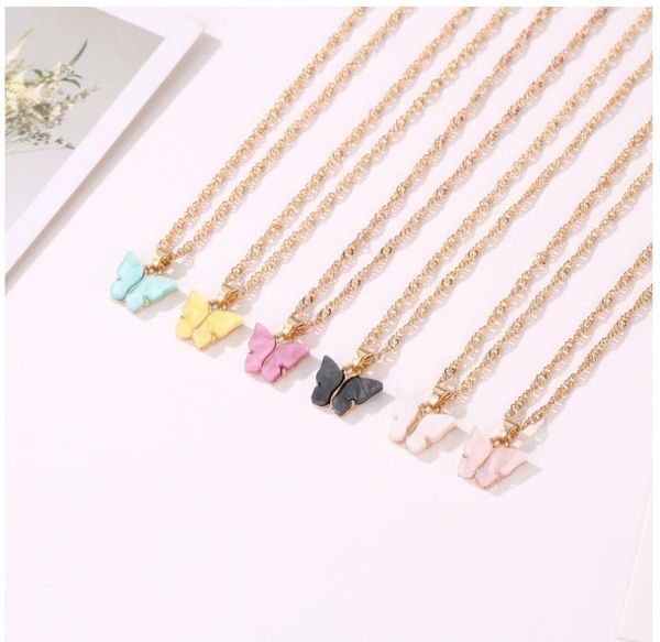 pendant necklaces bohemia ins geometric multilayer monolayer stereo decorated temperament chain small colorful butterfly tassel necklace, Silver
pendant necklaces bohemia ins geometric multilayer monolayer stereo decorated temperament chain small colorful butterfly tassel necklace, Silver