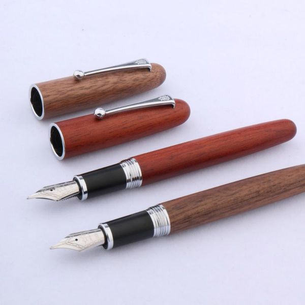 luxury quality brand jinhao 9035 red brown wood fountain pen silver spinning stationery office school supplies ink pens
luxury quality brand jinhao 9035 red brown wood fountain pen silver spinning stationery office school supplies ink pens
