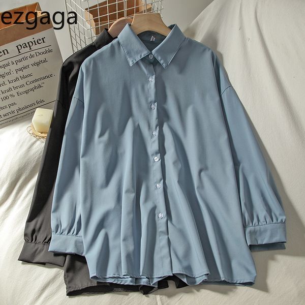 ezgaga women shirts autumn new fashion korean loose female turn-down collar long sleeve single breasted casual office lady 210430, White
ezgaga women shirts autumn new fashion korean loose female turn-down collar long sleeve single breasted casual office lady 210430, White