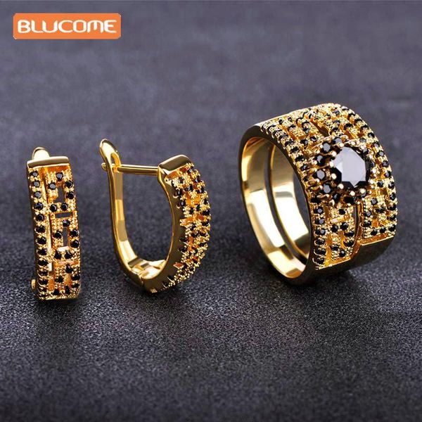 earrings & necklace blucome black zircons stud ring set copper jewelry sets prong setting rhinestones wedding rings for bridal women gifts, Silver
earrings & necklace blucome black zircons stud ring set copper jewelry sets prong setting rhinestones wedding rings for bridal women gifts, Silver