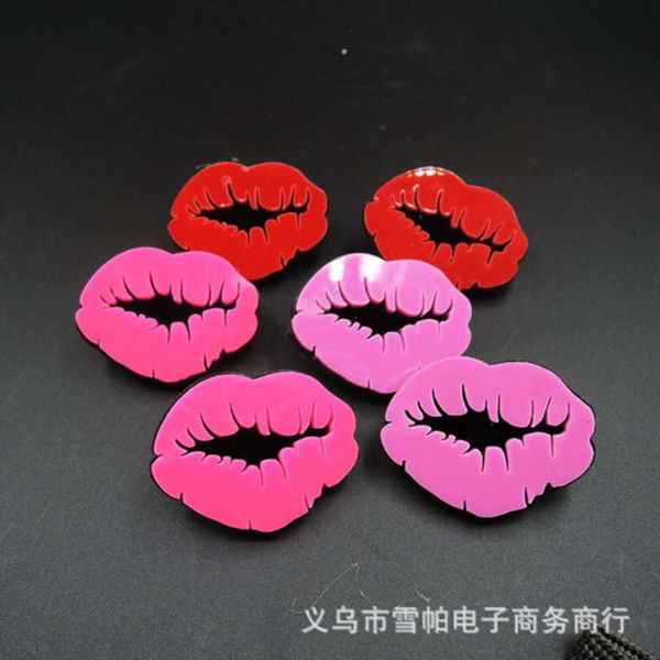 british fashion brand lips exaggerated stage personality acrylic earrings, Black
british fashion brand lips exaggerated stage personality acrylic earrings, Black