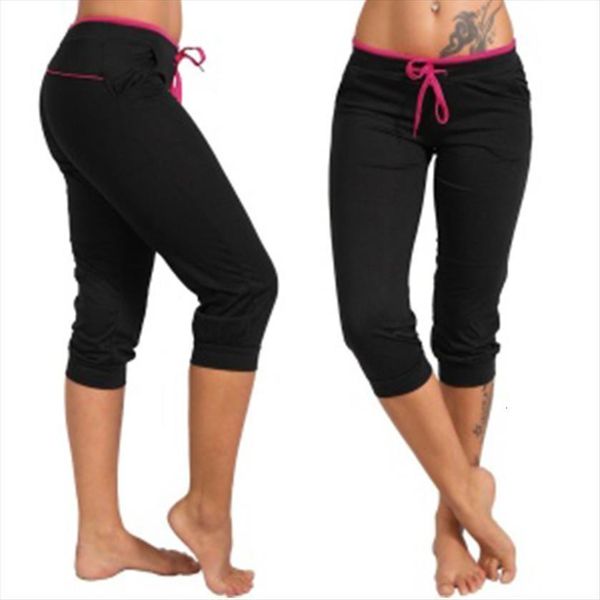 s 5xl plus size summer women capris fashion elastic waist pockets solid lace up drawstring casual cotton short pants sportswear, Black;white
s 5xl plus size summer women capris fashion elastic waist pockets solid lace up drawstring casual cotton short pants sportswear, Black;white