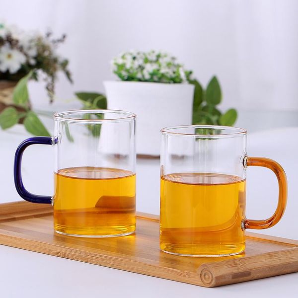wine glasses heat-resistant transparent high borosilicate glass coffee milk cup with colorful handle office tea home beer mug drinkware
wine glasses heat-resistant transparent high borosilicate glass coffee milk cup with colorful handle office tea home beer mug drinkware