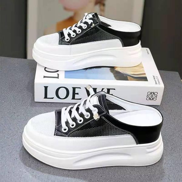 slippers 2021 summer women internal-increase female sneakers mash thick platform student casual shoes breathable wedges non-slip, Black
slippers 2021 summer women internal-increase female sneakers mash thick platform student casual shoes breathable wedges non-slip, Black