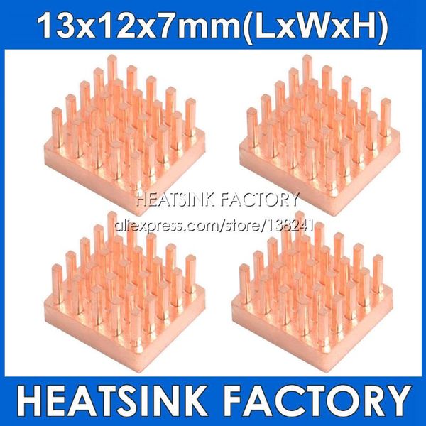 fans & coolings 13x12x7mm copper heatsink radiator cooler with thermal pad cooling for mos ram memory 
fans & coolings 13x12x7mm copper heatsink radiator cooler with thermal pad cooling for mos ram memory