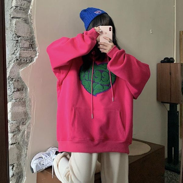 women's hoodies & sweatshirts letter love heart embroidery hooden women warm fleece loose casual pullover autumn winter fashion leisure, Black
women's hoodies & sweatshirts letter love heart embroidery hooden women warm fleece loose casual pullover autumn winter fashion leisure, Black