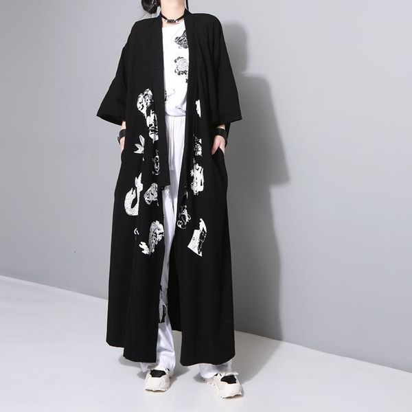 msxu harajuku bf wind ukiyo-e monster japanese style tattoo long impression kimono jacket, Black;brown
msxu harajuku bf wind ukiyo-e monster japanese style tattoo long impression kimono jacket, Black;brown