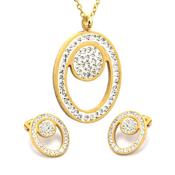 earrings & necklace cubic zirconia pendants earring stainless steel gold color wedding jewelry sets female bijoux, Silver
earrings & necklace cubic zirconia pendants earring stainless steel gold color wedding jewelry sets female bijoux, Silver