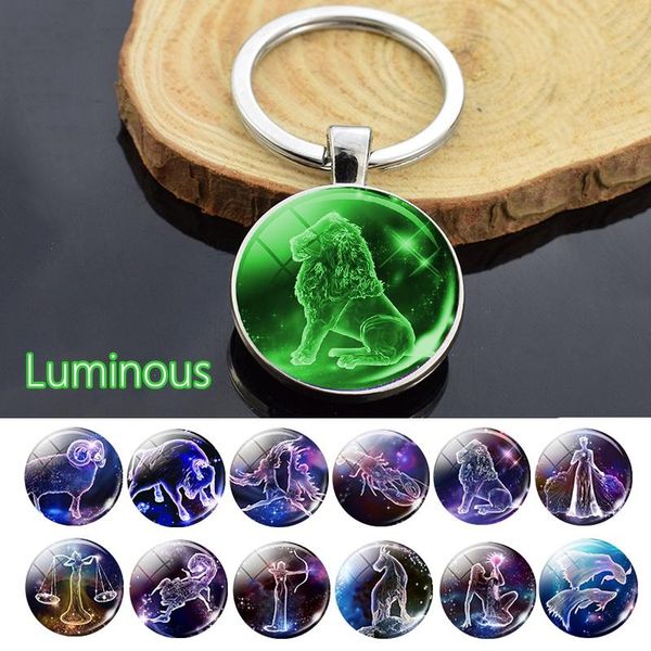 keychains glow in the dark key chain 12 constellation double side luminous keychain zodiac sign pendant keyring birthday gifts, Silver
keychains glow in the dark key chain 12 constellation double side luminous keychain zodiac sign pendant keyring birthday gifts, Silver