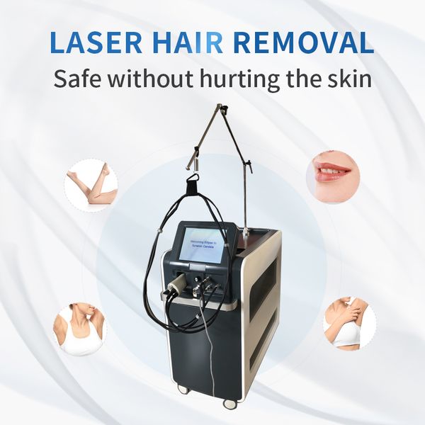 new 755+1064nm two wavelength fiber laser permanent hair removal machine with 5mm-18mm changable spot size beautiful price, Black
new 755+1064nm two wavelength fiber laser permanent hair removal machine with 5mm-18mm changable spot size beautiful price, Black