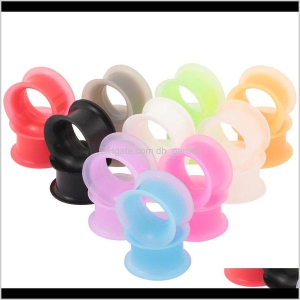 & tunnels drop delivery 2021 sile flexible flesh tunnel solft gauge plugs piercing stretcher expander hollow ear skin earrings body jewelry, Silver
& tunnels drop delivery 2021 sile flexible flesh tunnel solft gauge plugs piercing stretcher expander hollow ear skin earrings body jewelry, Silver