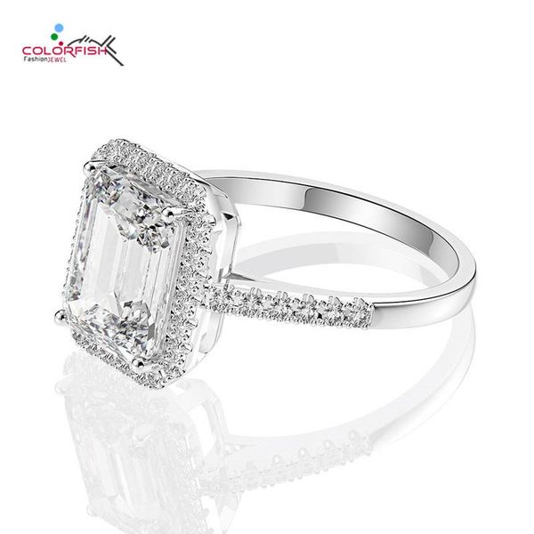 cluster rings colorfish rhodium plating sterling silver 8mm x 10mm emerald cut 1.5 ct engagement ring women anniversary promise, Golden;silver
cluster rings colorfish rhodium plating sterling silver 8mm x 10mm emerald cut 1.5 ct engagement ring women anniversary promise, Golden;silver