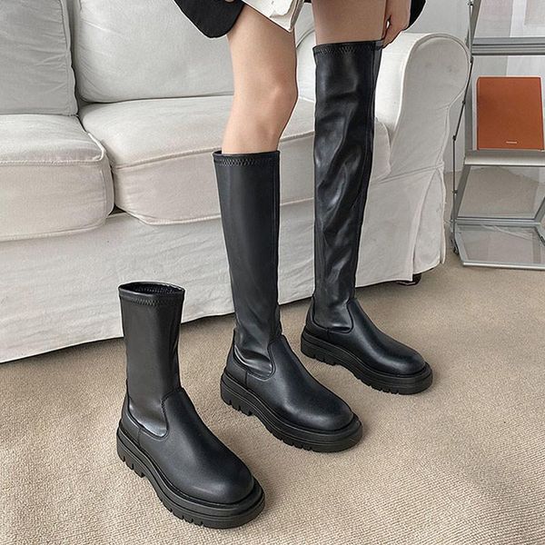 boots mcckle women's pu leather platform over the knee ankle women knee-high botas ladies non-slip autumn shoes 2021, Black
boots mcckle women's pu leather platform over the knee ankle women knee-high botas ladies non-slip autumn shoes 2021, Black