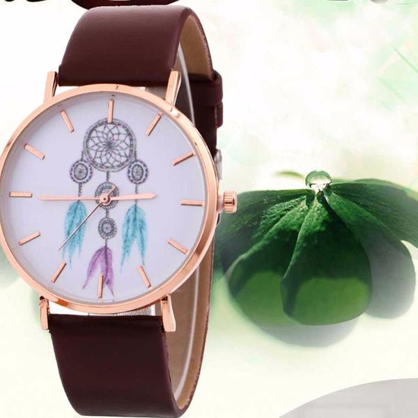 fashion women watch wind chimes pattern quartz leather strap belt table luxury designer 2021 wristwatches, Slivery;brown
fashion women watch wind chimes pattern quartz leather strap belt table luxury designer 2021 wristwatches, Slivery;brown