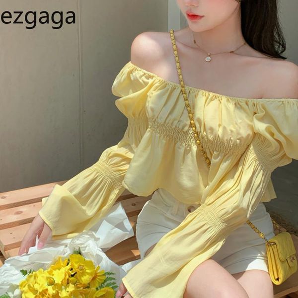 women's blouses & shirts ezgaga autumn long sleeve slash neck elegant blouse women slim french style chic crop temperament lady fa, White
women's blouses & shirts ezgaga autumn long sleeve slash neck elegant blouse women slim french style chic crop temperament lady fa, White