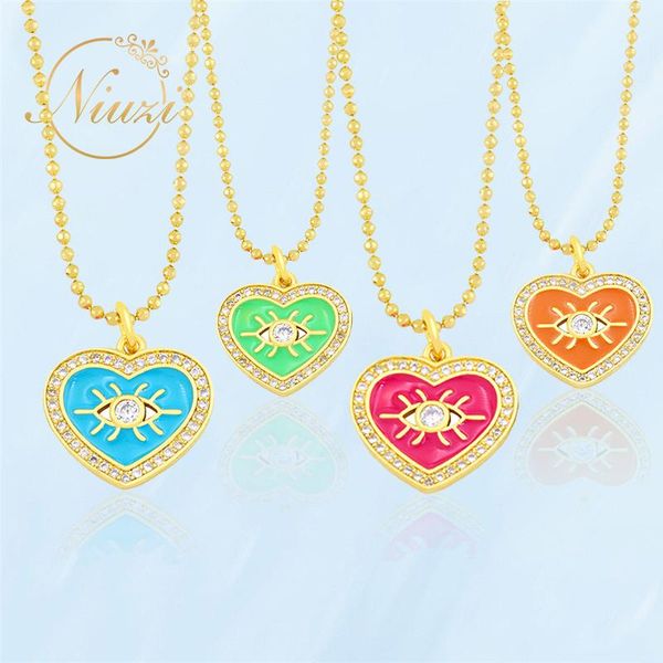 chains trend heart pendant necklaces for women cute vintage colorful female evil eye crystal necklace creative fashion jewelry gift, Silver
chains trend heart pendant necklaces for women cute vintage colorful female evil eye crystal necklace creative fashion jewelry gift, Silver