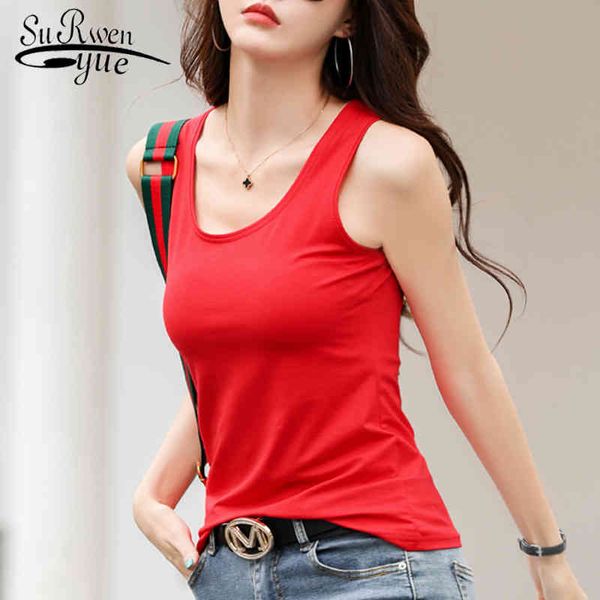 summer soft cotton women tank sleeveless sport clothes elegant lady bottoming tees streetwear white tanks 9005 50 210521
summer soft cotton women tank sleeveless sport clothes elegant lady bottoming tees streetwear white tanks 9005 50 210521
