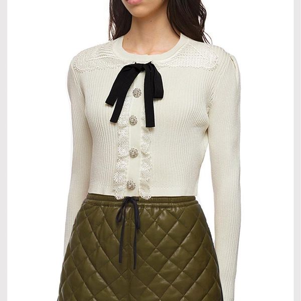 women's knits & tees women o-neck bow tie white sweater cardigan single-breasted lace trim long sleeve 2021 autumn winter ladies slim k
women's knits & tees women o-neck bow tie white sweater cardigan single-breasted lace trim long sleeve 2021 autumn winter ladies slim k
