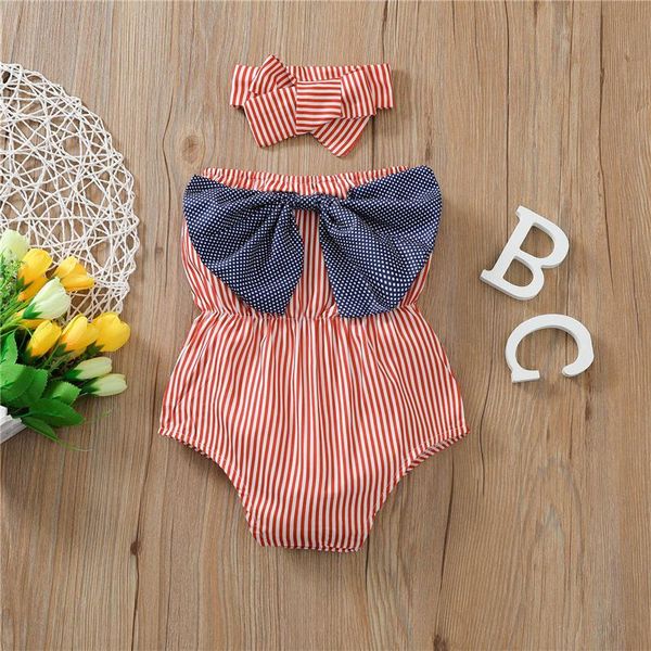 rompers 2pcs baby girl clothes set borns outfits american independence day striped sleeveless romper bow bodysuit+ headband ropa, Blue
rompers 2pcs baby girl clothes set borns outfits american independence day striped sleeveless romper bow bodysuit+ headband ropa, Blue