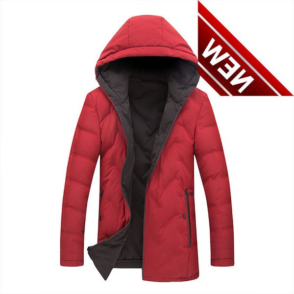 men's hooded down jacket 2019 autumn winter casual mens white duck coat male solid color zipper warm outwear, Black
men's hooded down jacket 2019 autumn winter casual mens white duck coat male solid color zipper warm outwear, Black